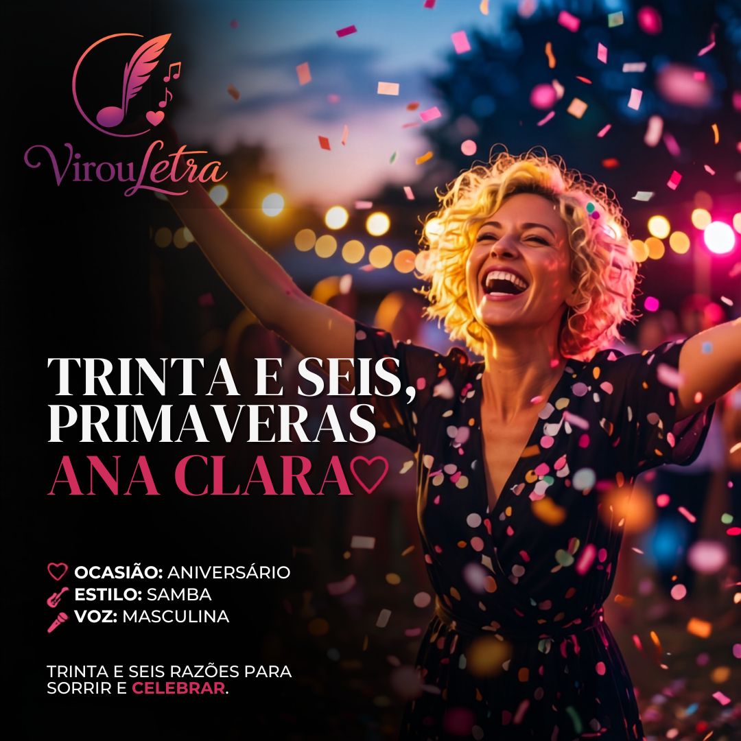 Capa — Trinta e Seis Primaveras, Ana Clara